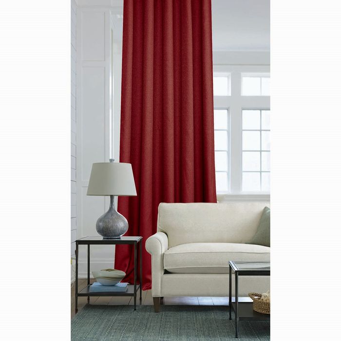 Штора Креп 200х260 см, шт.лента, бордовый, 198 гр/м2, п/э 100%