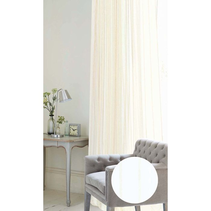 Штора "Полоска Вертикаль" 300х260 см, шт.лента, сетка, молочный, 74 гр/м2, п/э 100%