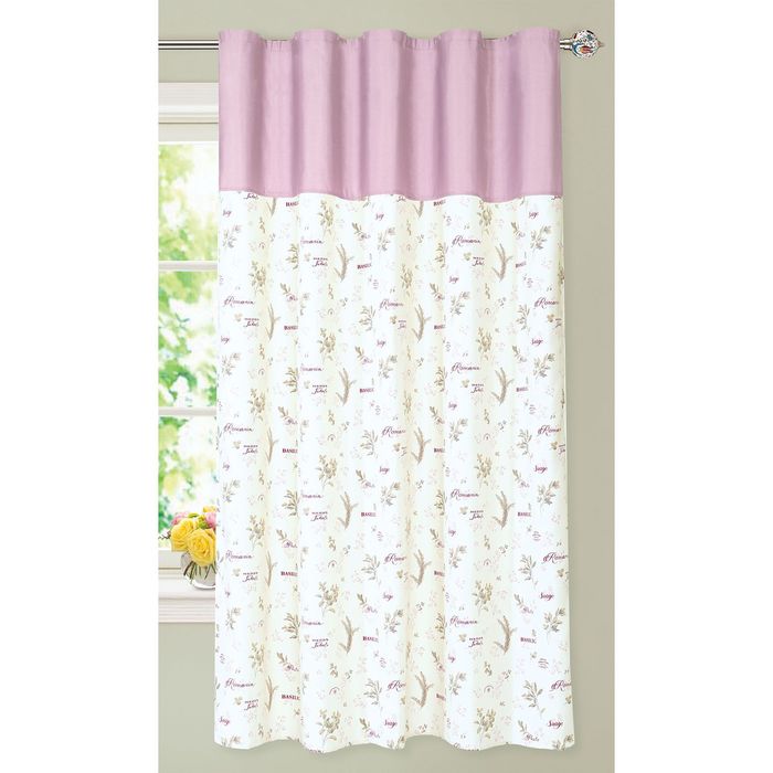 Штора "Базилик", шт.лента, 145х180 см, брусничный, 198 гр/м2, п/э 100%