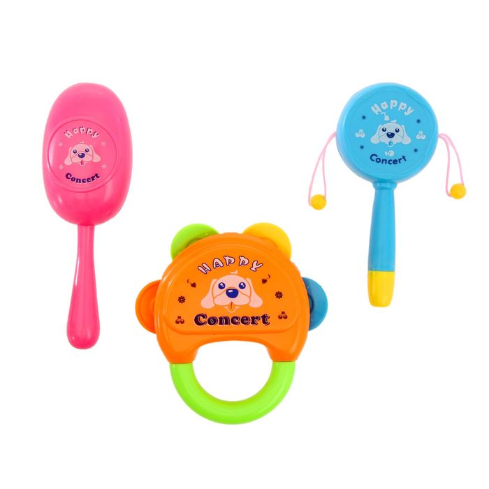 Набор музыкальных инструментов "Счастливый концерт", 3 предмета