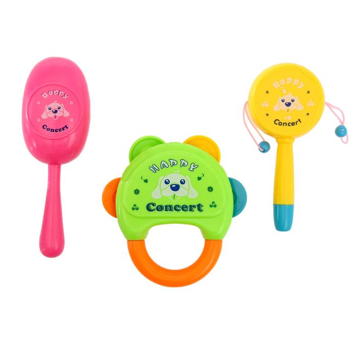 Набор музыкальных инструментов "Счастливый концерт", 3 предмета