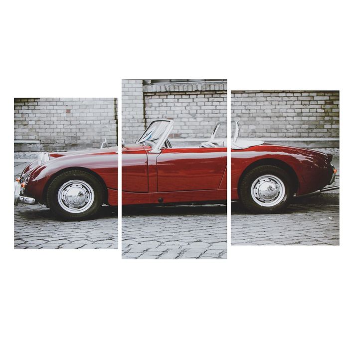 Модульная картина на подрамнике "Ретроавтомобиль", 100×53 см