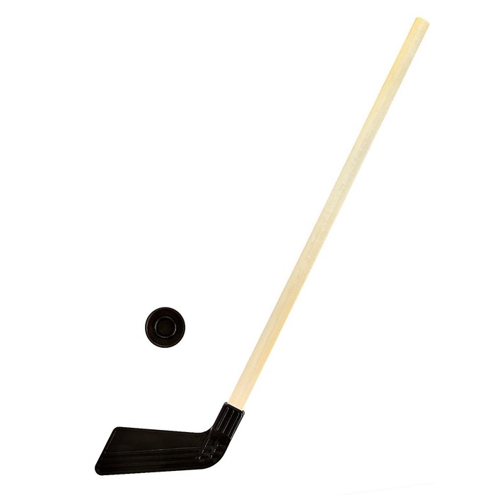 Шайба и клюшка хоккейная 80 см, МИКС клюшка хоккейная мини детская универсальный хват цвет микс