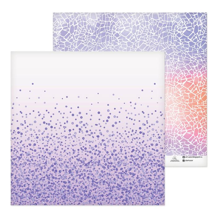 Бумага для скрапбукинга «Акварельные брызги», 30,5 х 30,5 см