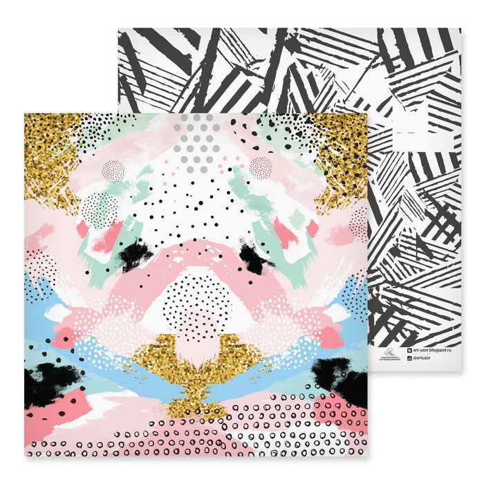 Бумага для скрапбукинга "Роскошь золота", 30.5х30.5 см