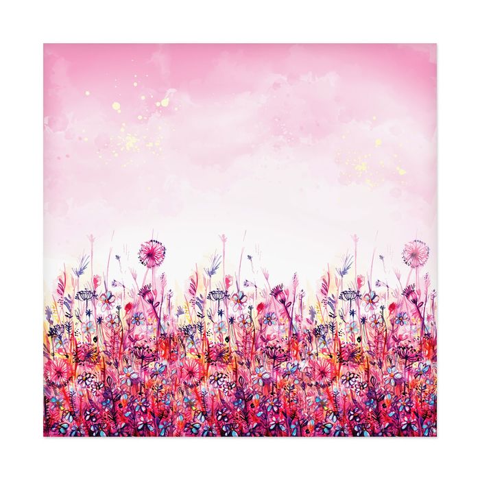 Бумага для скрапбукинга "Розовый луг", 30.5х30.5 см