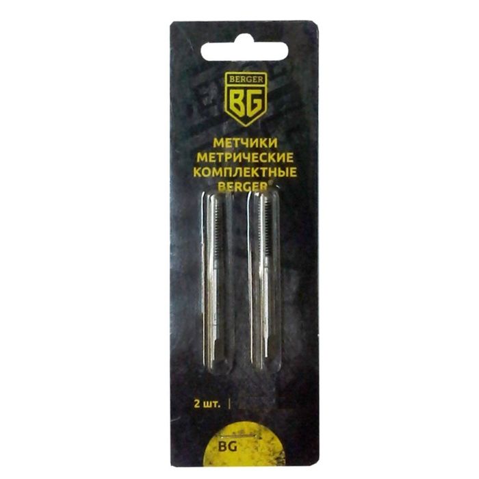 Метчики метрические BERGER, комплектные 2 шт. М14х1,5 мм