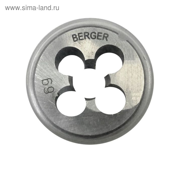 Плашка метрическая BERGER, М6х1,0 мм