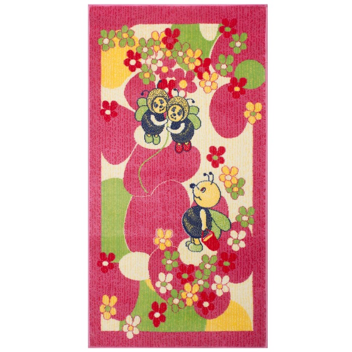 Ковёр детский Delta, размер 140х200 см, цвет розовый