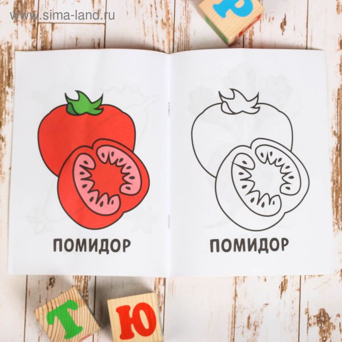 

Раскраска «Овощи», 16 стр.