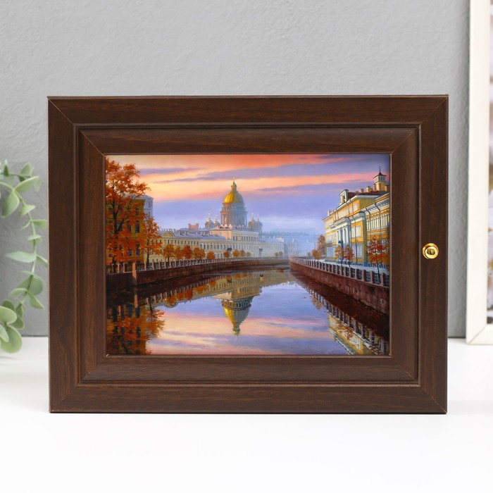 Ключница "Исаакиевский собор" венге 19х24 см