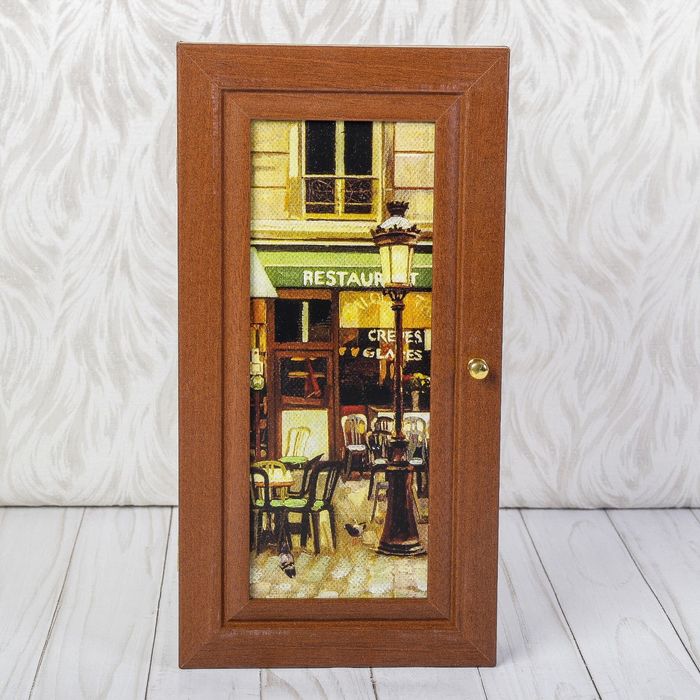 Ключница "Кафе", орех