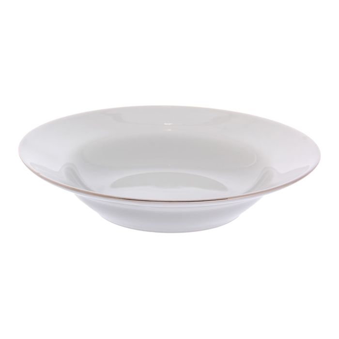 Тарелка глубокая 20 см "Идиллия. Платиновый", 230 мл