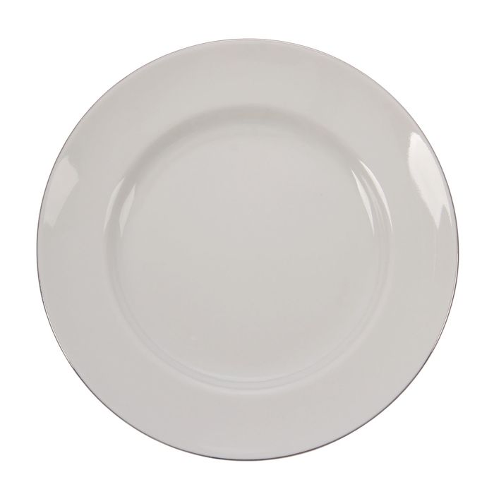 Тарелка мелкая 20 см "Идиллия. Платиновый"