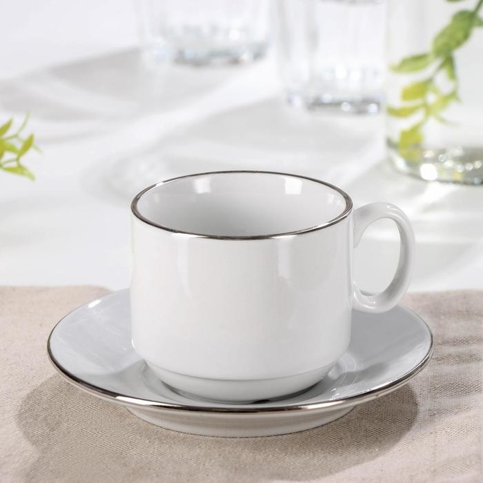 Чайная пара 220 мл "Экспресс. Платиновый"