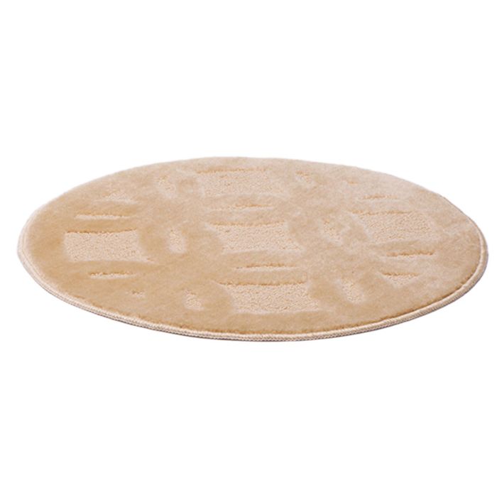 Коврик для ванной,, круг 55 см, TL-83, "Квадро" бежевый