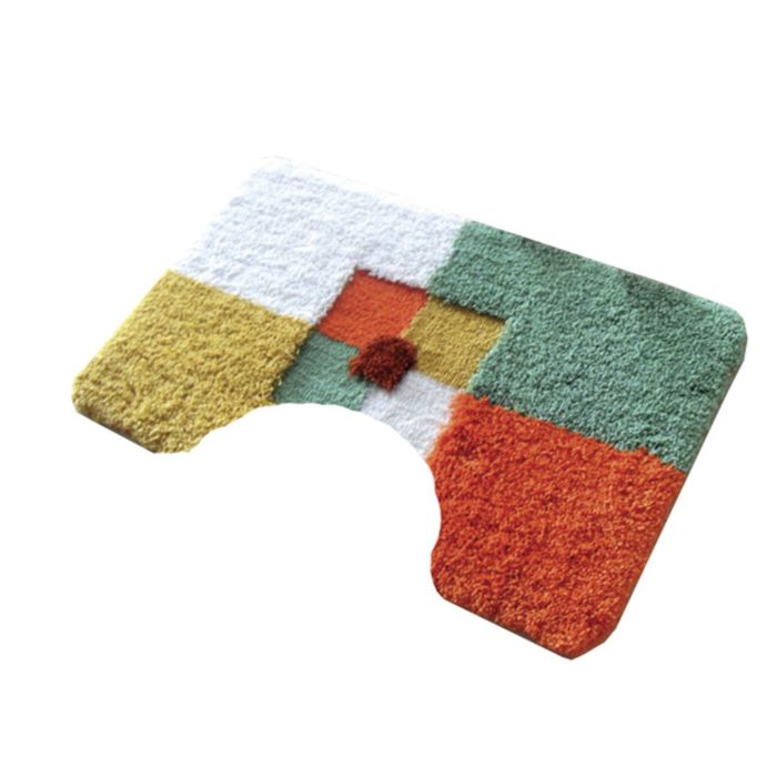 Коврик для ванной 55х55 см "Санта", цвет коричневый