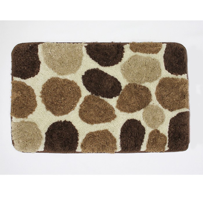 Коврик для ванной 50х80 см "Лора", цвет коричневый