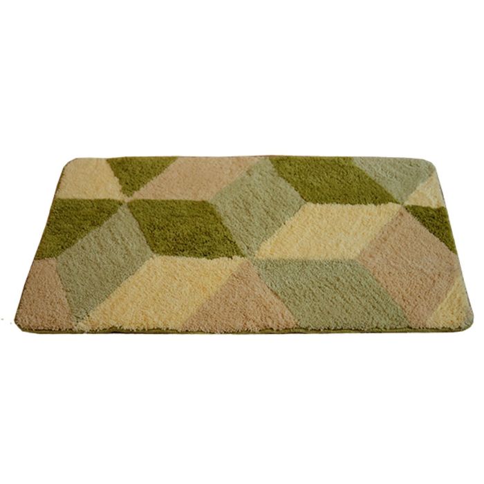Коврик для ванной 60х100 см "Орнелла", цвет зеленый