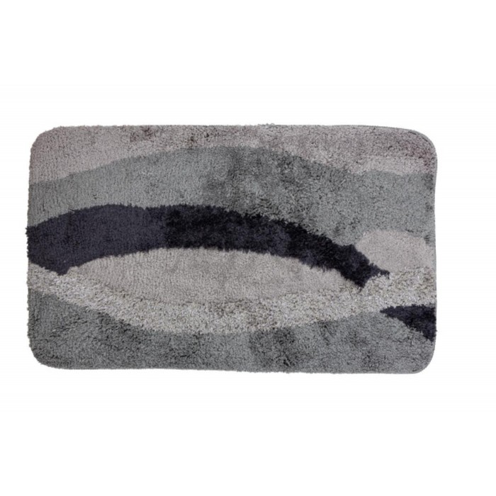 Коврик для ванной 60х100 см "Альбина", цвет серый