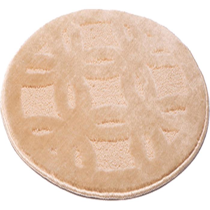 Коврик для ванной,, круг 55 см, TL-2-E, "Лавр" бежевый