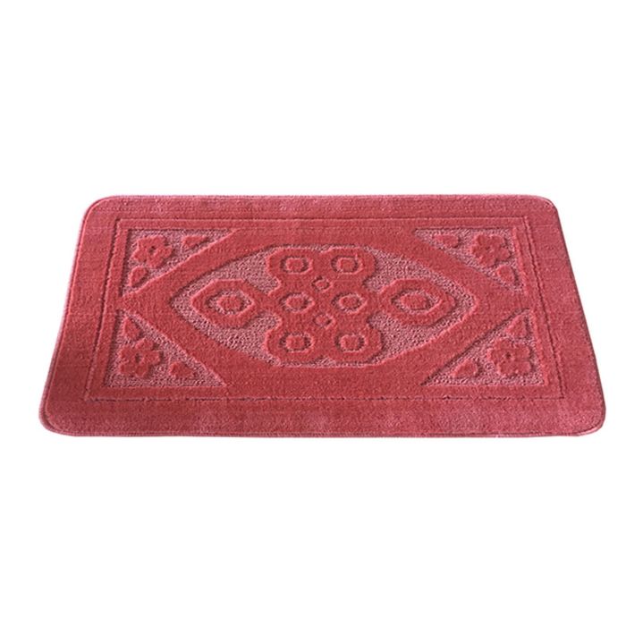 Коврик для ванной 50х80 см "Узор", цвет розовый
