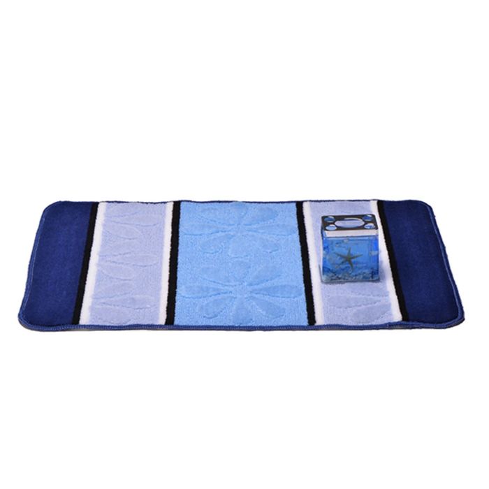 Коврик для ванной 50х80 см "Ромашка", цвет синий