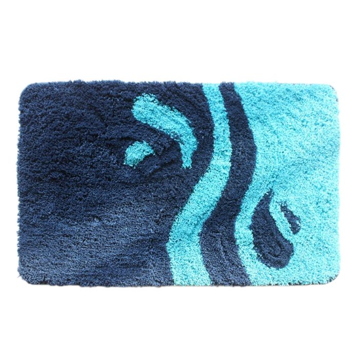 Коврик для ванной 60х100 см "Симона", цвет голубой