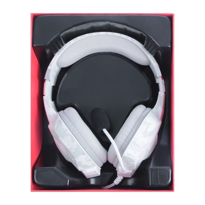 Игровая стереогарнитура Trust GXT 322W, белый камуфляж