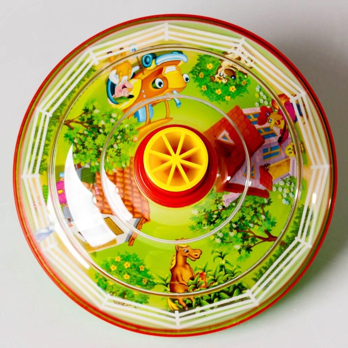 Юла "Домик в деревне", диаметр - 14 см