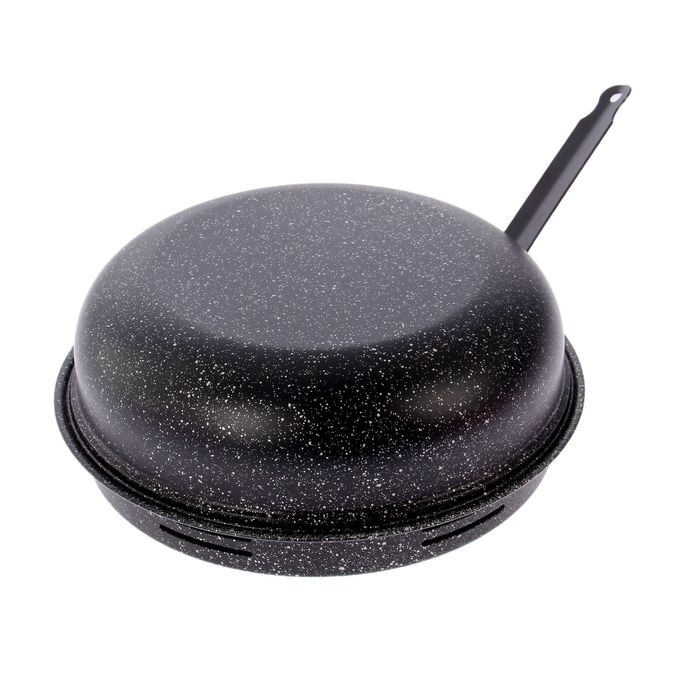 Сковорода 33 см "Гриль-газ" с антипригарным покрытием, отверстие 10,5 см