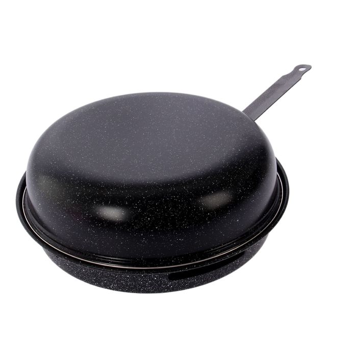 Сковорода 33 см "Гриль-газ", с антипригарным покрытием, отверстие 10,5 см