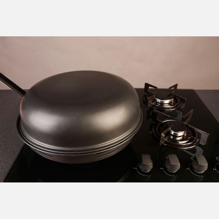 Сковорода 33 см "Гриль-газ", с антипригарным покрытием, отверстие 10,5 см