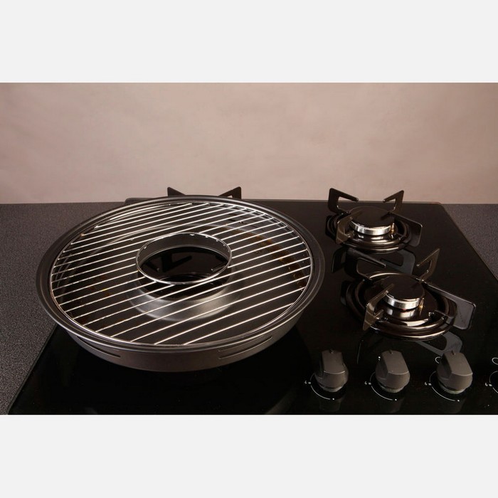 Сковорода 33 см "Гриль-газ", с антипригарным покрытием, отверстие 10,5 см