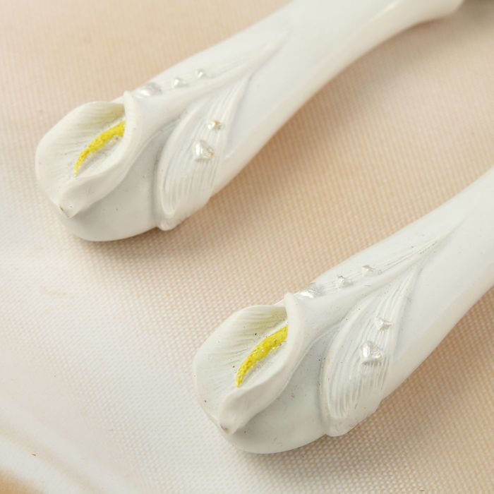 Набор свадебный для торта "Цветок": нож и лопатка