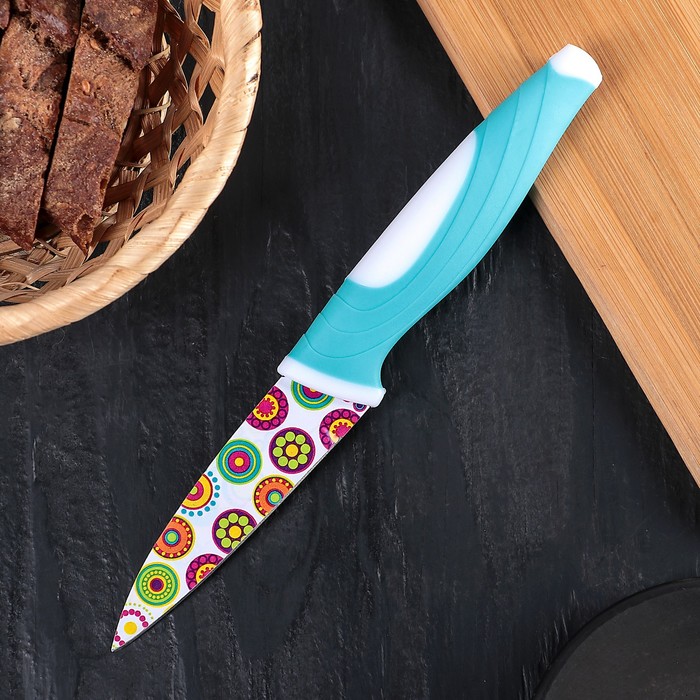 Нож с антиналипающим покрытием "Калейдоскоп" 8,5 см