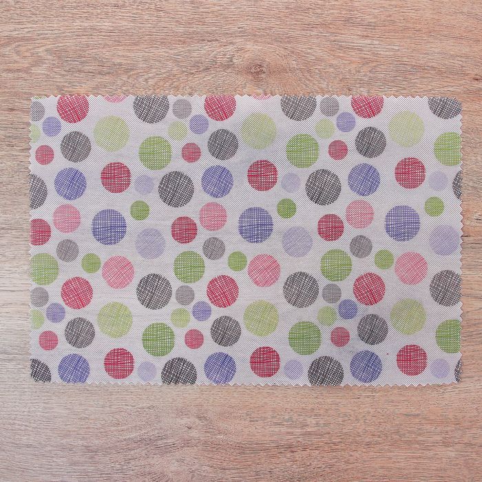 Салфетка кухонная "Круги" 41х28 см, цвет разноцветный