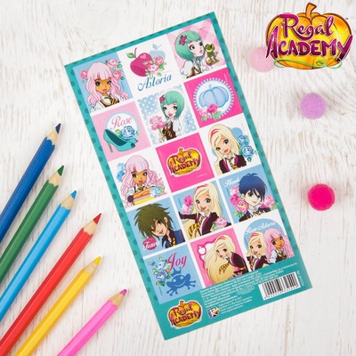 Наклейки детские "Страна роз", Королевская Академия, 15х8 см