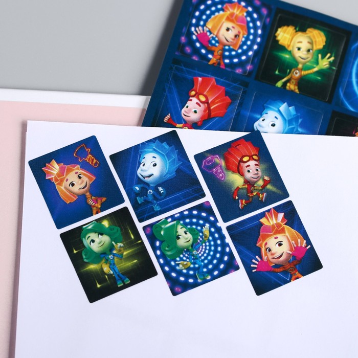 Наклейки детские декоративные ФИКСИКИ "Большой секрет, Друзья", 15 х 8 см