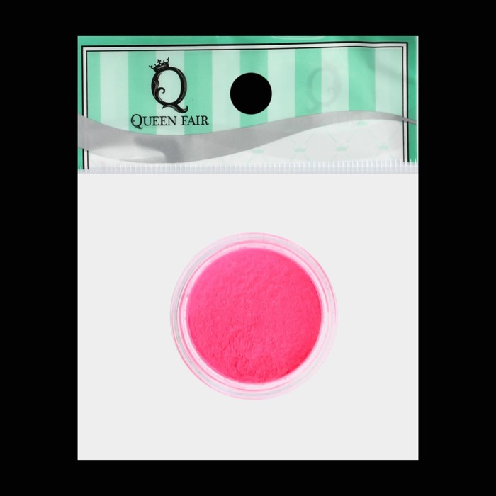 Пудра-пигмент для декора ногтей, 3гр, цвет неоновый розовый