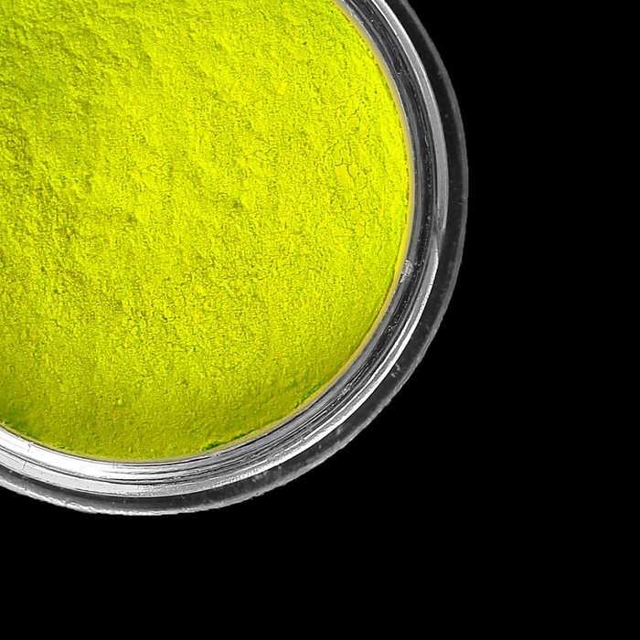 Пудра-пигмент для декора ногтей, 3гр, цвет неоновый жёлтый
