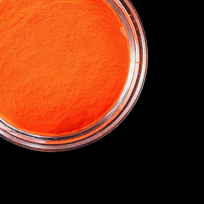 Пудра-пигмент для декора ногтей, 3гр, цвет неоновый оранжевый