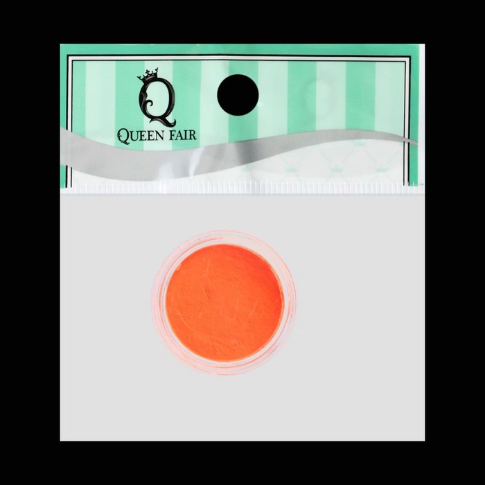 Пудра-пигмент для декора ногтей, 3гр, цвет неоновый оранжевый