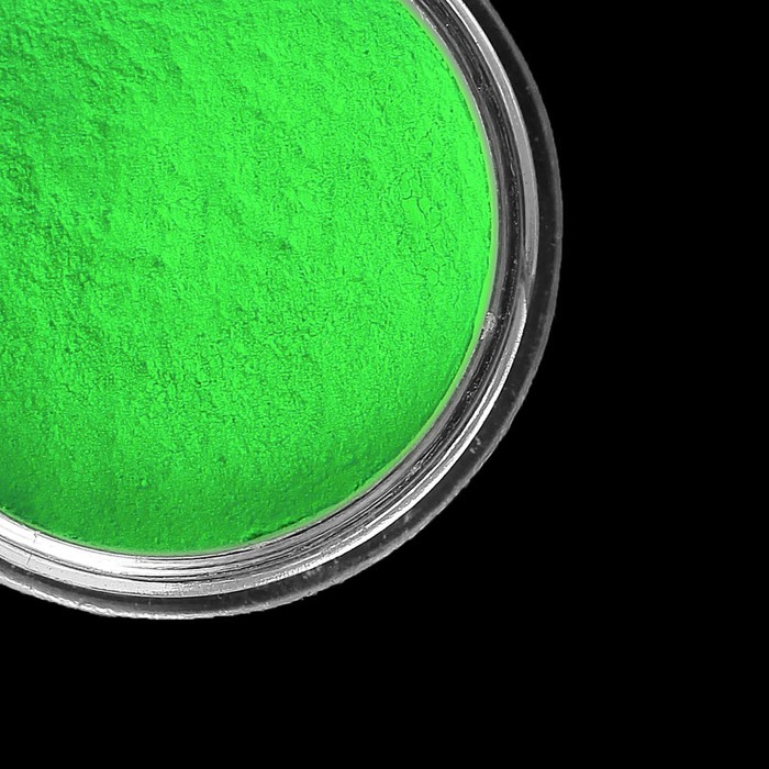 Пудра-пигмент для декора ногтей, 3гр, цвет неоновый зелёный