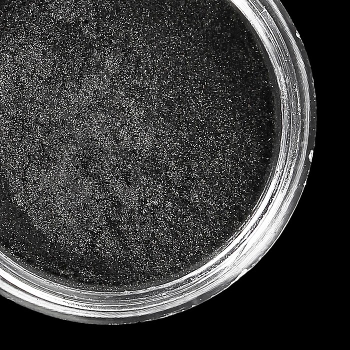 Втирка "Зеркальный блеск" для декора ногтей, 3гр, цвет чёрный