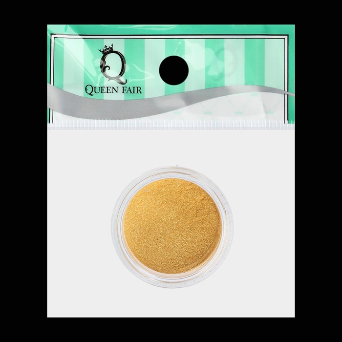 Втирка "Зеркальный блеск" для декора ногтей, 3гр, цвет золотой