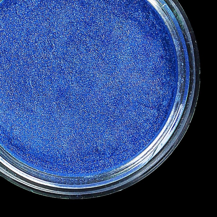 Втирка "Зеркальный блеск" для декора ногтей, 3гр, цвет синий