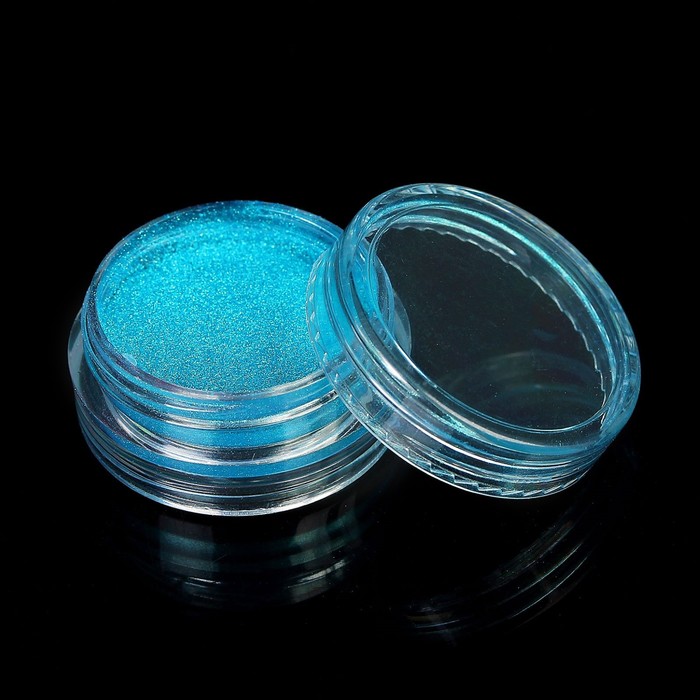Втирка "Зеркальный блеск" для декора ногтей, 3гр, цвет бирюзовый