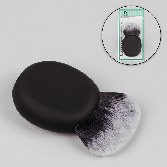 Кисть для макияжа/пудры и румян, 10,5см, цвет чёрный