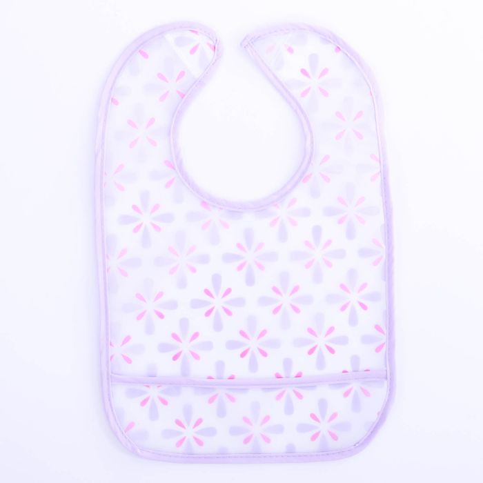 Нагрудник с карманом непромокаемый «Васильки», на липучке